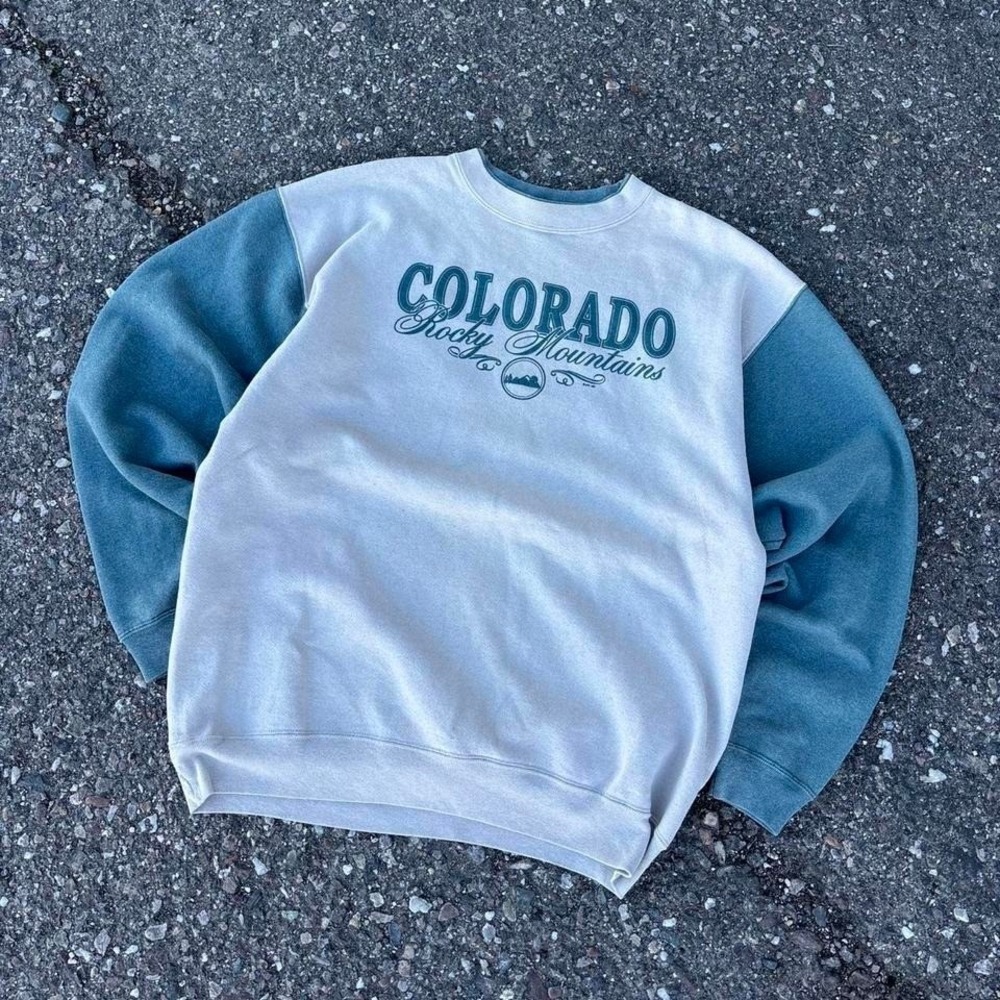 Vintage 80s Colorado Rocky Mountains crewneck sweatshirt XXL